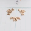 Ancient-style Diy headwear materials, handcrafted hairpins, step shaking accessories, pendants, color-preserving electroplated cast copper lotus accessories Application Scenario